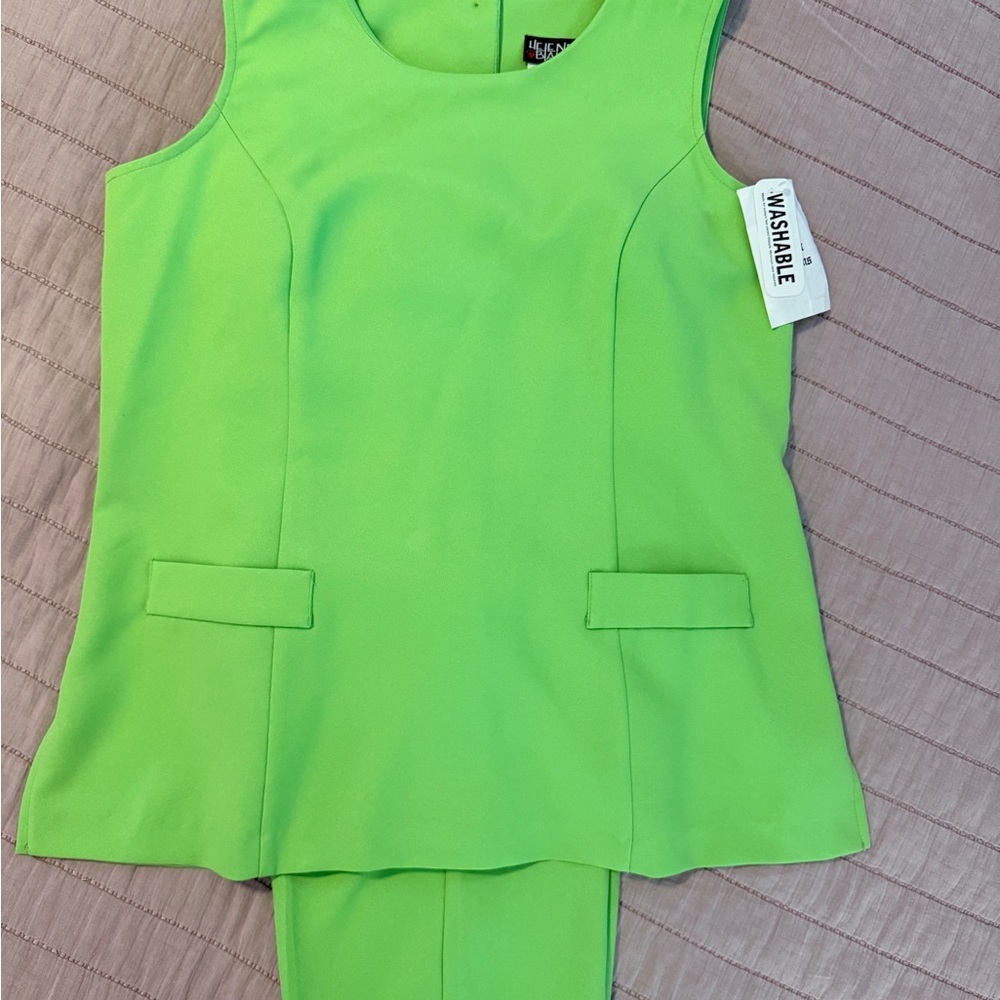 Helene Blake  Culottes Set Green Size 18 NWT